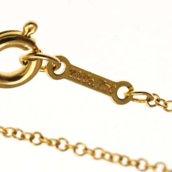 Authentic! Tiffany & Co Elsa Peretti 18k Yellow Gold Diamond  TIFFANY 18k Gold Diamond Love Necklace